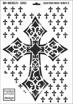 Schablone-Stencil A3 272-5095 Keltisches Kreuz